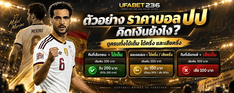 ตัวอย่าง ราคาบอล ปป คิดเงินยังไง